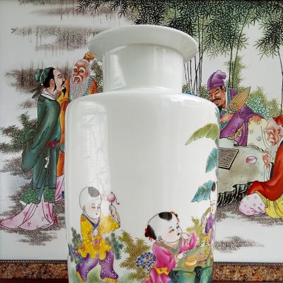 Bình họa tiết Ngũ Phúc